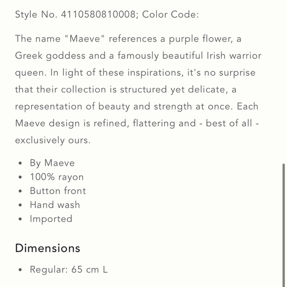 Maeve By Anthropologie Maka Watercolor Printed Top sz 8 - Picture 4 of 11